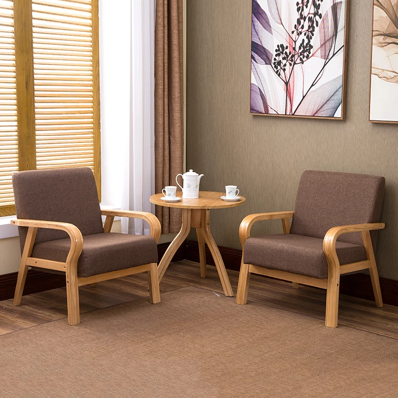 Fabric Sofa Single Double Three-person Japanese Simple Small Apartment Modern Nordic Leisure Solid Wood Garden Sofa Chair
Fabric Sofa Single Double Three-person Japanese Simple Small Apartment Modern Nordic Leisure Solid Wood Garden Sofa Chair