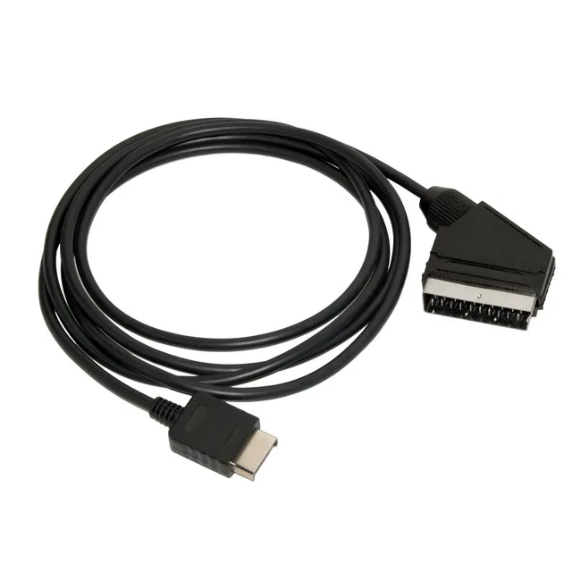 Оптовая продажа 1 8 м для ps2 RGB SCART кабель TV AV Аудио Видео Playstation PS1 PS2 PS3 игровые