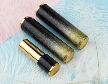 High-grade compression bounce tube gradient gold round tube lipstick empty tube#232
High-grade compression bounce tube gradient gold round tube lipstick empty tube#232