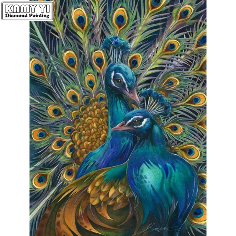 5D DIY Diamond embroidery Cross stitch Peacock couple Full Square/Round Diamond mosaic Diamond painting decoration HYY
5D DIY Diamond embroidery Cross stitch Peacock couple Full Square/Round Diamond mosaic Diamond painting decoration HYY