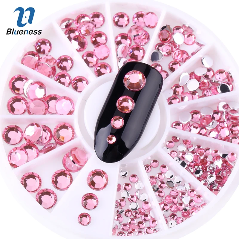 Pink Rhinestones 2mm 3mm 4mm 5mm Mixed For Nail Art Tips Glitter Wheel Nails 3D DIY Studs Decorations ZP064
Pink Rhinestones 2mm 3mm 4mm 5mm Mixed For Nail Art Tips Glitter Wheel Nails 3D DIY Studs Decorations ZP064