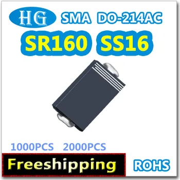 SS16 SMA DO214-AC 1000pcs 2000pcs 1A 60V SR160 SB160 smd Schottky High quality original
SS16 SMA DO214-AC 1000pcs 2000pcs 1A 60V SR160 SB160 smd Schottky High quality original