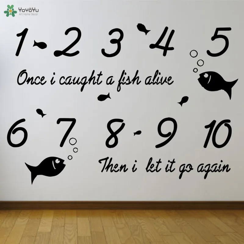YOYOYU Wall Decal Creative Modern Design Nursery Room Wall Sticker Quotes Fish Alive Interior Baby Bedroom Home Decor DIY CY138
YOYOYU Wall Decal Creative Modern Design Nursery Room Wall Sticker Quotes Fish Alive Interior Baby Bedroom Home Decor DIY CY138