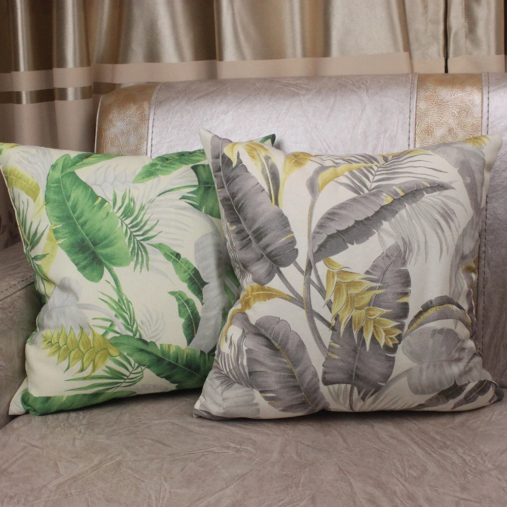 CURCYA Summer Green Grey Forest Leaves Printed Throw Pillow Case Cover Decorative Square Nordic Cushion Covers for Sofa
CURCYA Summer Green Grey Forest Leaves Printed Throw Pillow Case Cover Decorative Square Nordic Cushion Covers for Sofa