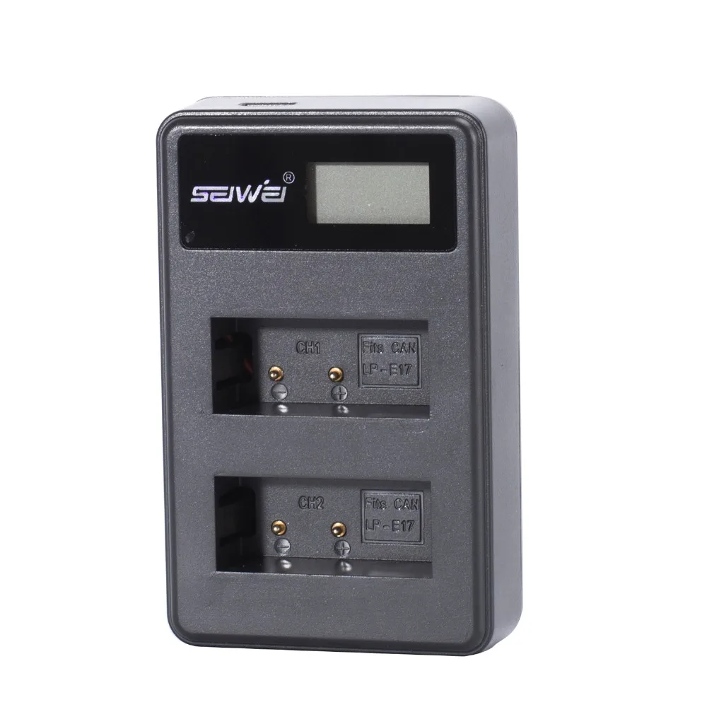 SEIWEI Dual Channel Camera Battery Charger for Canon LP-E17 suitble for 4.2V and 8.4V with LCD screen
SEIWEI Dual Channel Camera Battery Charger for Canon LP-E17 suitble for 4.2V and 8.4V with LCD screen