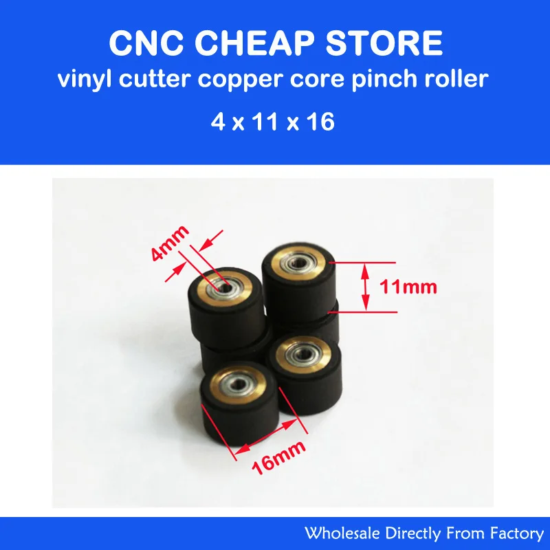 5 Pieces 4X11X16mm For Graphtec Roland Pinch Roller Cutting Plotter Rubber Vinyl Cutter Pinch Roller Pressure wheel
5 Pieces 4X11X16mm For Graphtec Roland Pinch Roller Cutting Plotter Rubber Vinyl Cutter Pinch Roller Pressure wheel