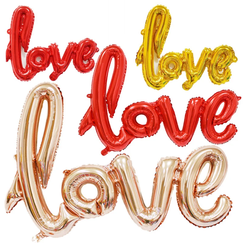Ligatures Love Letter Foil Balloon Anniversary Wedding Valentines Birthday Party Decoration Champagne Cup Photo Props
Ligatures Love Letter Foil Balloon Anniversary Wedding Valentines Birthday Party Decoration Champagne Cup Photo Props