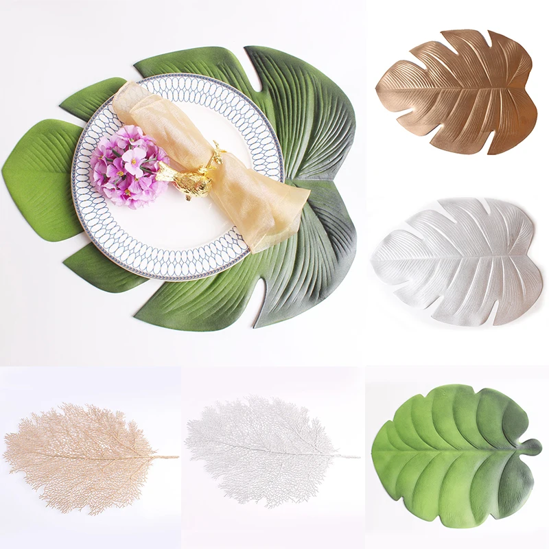 Sale 1PC Placemat for dining table Coasters Lotus Leaf Palm Leaf Simulation Plant PVC Cup Coffee Table Mats Kitchen Home Decor
Sale 1PC Placemat for dining table Coasters Lotus Leaf Palm Leaf Simulation Plant PVC Cup Coffee Table Mats Kitchen Home Decor
