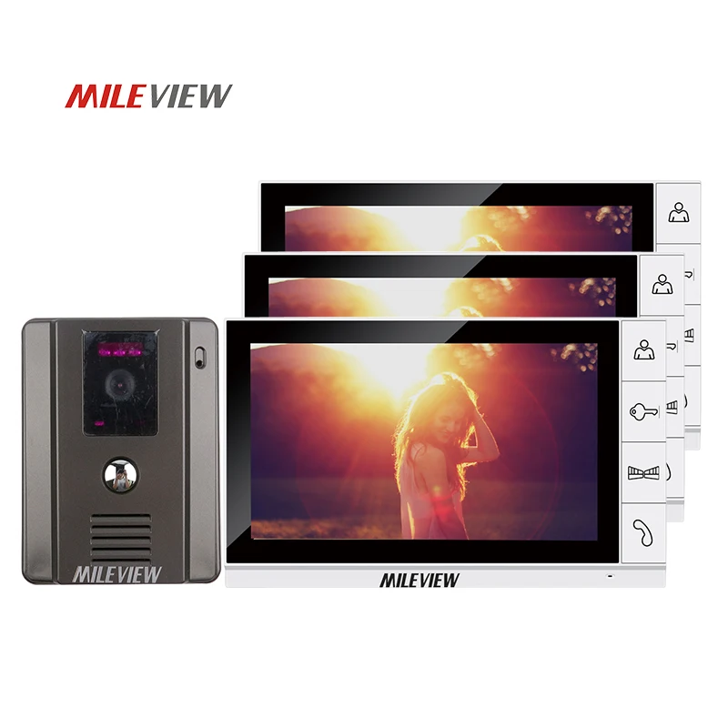 New Home Wired 9" TFT Video Door Phone Intercom Kit With 3 White Screens + 1 Night Vision Doorbell Camera In Stock Free Shipping
New Home Wired 9" TFT Video Door Phone Intercom Kit With 3 White Screens + 1 Night Vision Doorbell Camera In Stock Free Shipping