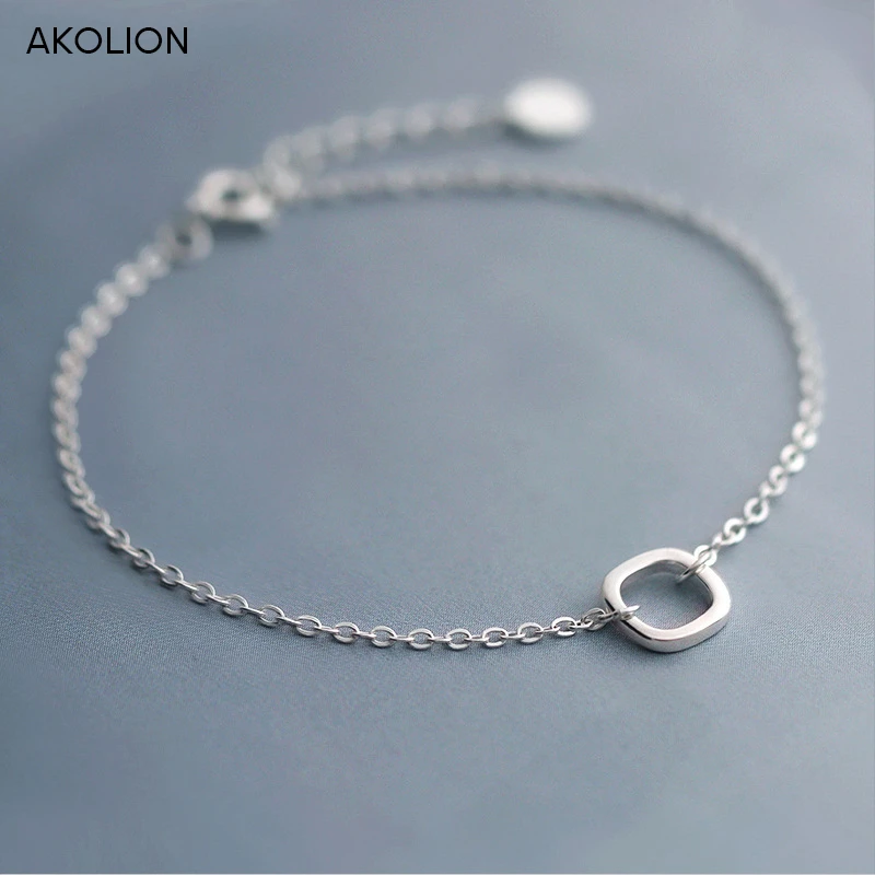 AKOLION Fashion Hand Chain Silver Hollow square Bracelets & Bangles Fit Original Bracelet Charm Square For Women Gift 16CM-20CM
AKOLION Fashion Hand Chain Silver Hollow square Bracelets & Bangles Fit Original Bracelet Charm Square For Women Gift 16CM-20CM