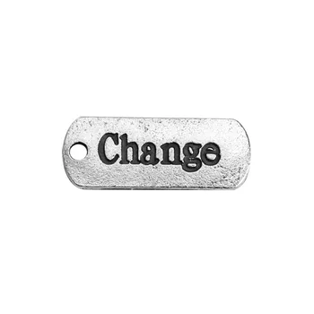 DoreenBeads Zinc Based Alloy silver color Charms Rectangle Message Pendants DIY Components 21mm( 7/8") x 8mm( 3/8"), 50 PCs
DoreenBeads Zinc Based Alloy silver color Charms Rectangle Message Pendants DIY Components 21mm( 7/8") x 8mm( 3/8"), 50 PCs