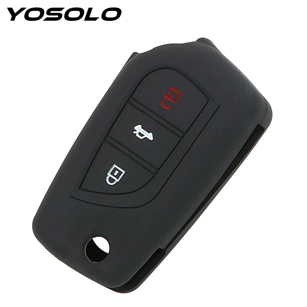 YOSOLO Silicone Car Remote Key Fob Shell For Toyota Auris Corolla Avensis Verso Yaris Aygo Scion TC IM 2015 2016 Key Cover Case
YOSOLO Silicone Car Remote Key Fob Shell For Toyota Auris Corolla Avensis Verso Yaris Aygo Scion TC IM 2015 2016 Key Cover Case