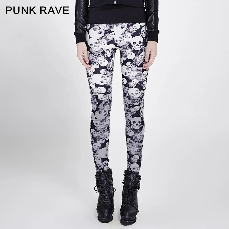 PUNK RAVE Steampunk Gothic Women Skull Sexy Leggings Black Coffee Slim Fit Motocycle Pencil Pants Streetwear Punk Leggings
PUNK RAVE Steampunk Gothic Women Skull Sexy Leggings Black Coffee Slim Fit Motocycle Pencil Pants Streetwear Punk Leggings