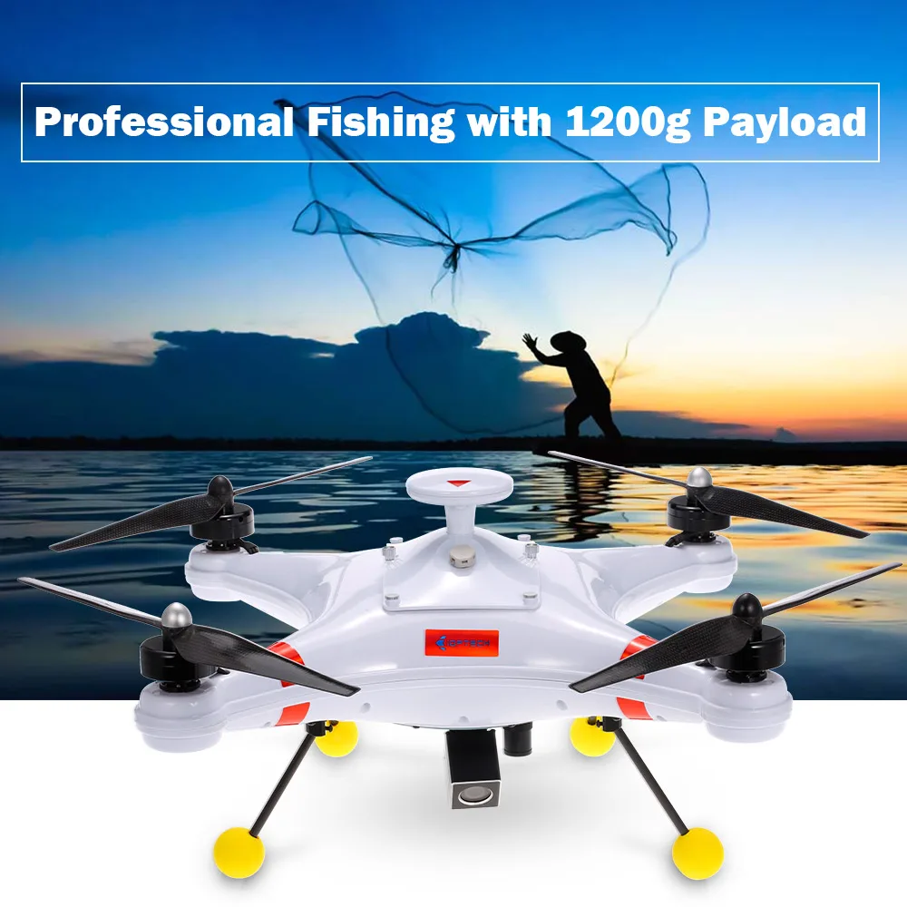 

New Waterproof Professional Fishing Drone 700TVL Camera Helicopter Poseidon-480 Brushless 5.8G FPV GPS Quadcopter RTF