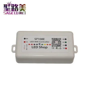 DC5V 12V 24V SP108E LED SPI pixel WIFI Controller by smart phone APP For WS2811 WS2812B WS2813 1903 APA102 LED pixel Strip Light
DC5V 12V 24V SP108E LED SPI pixel WIFI Controller by smart phone APP For WS2811 WS2812B WS2813 1903 APA102 LED pixel Strip Light