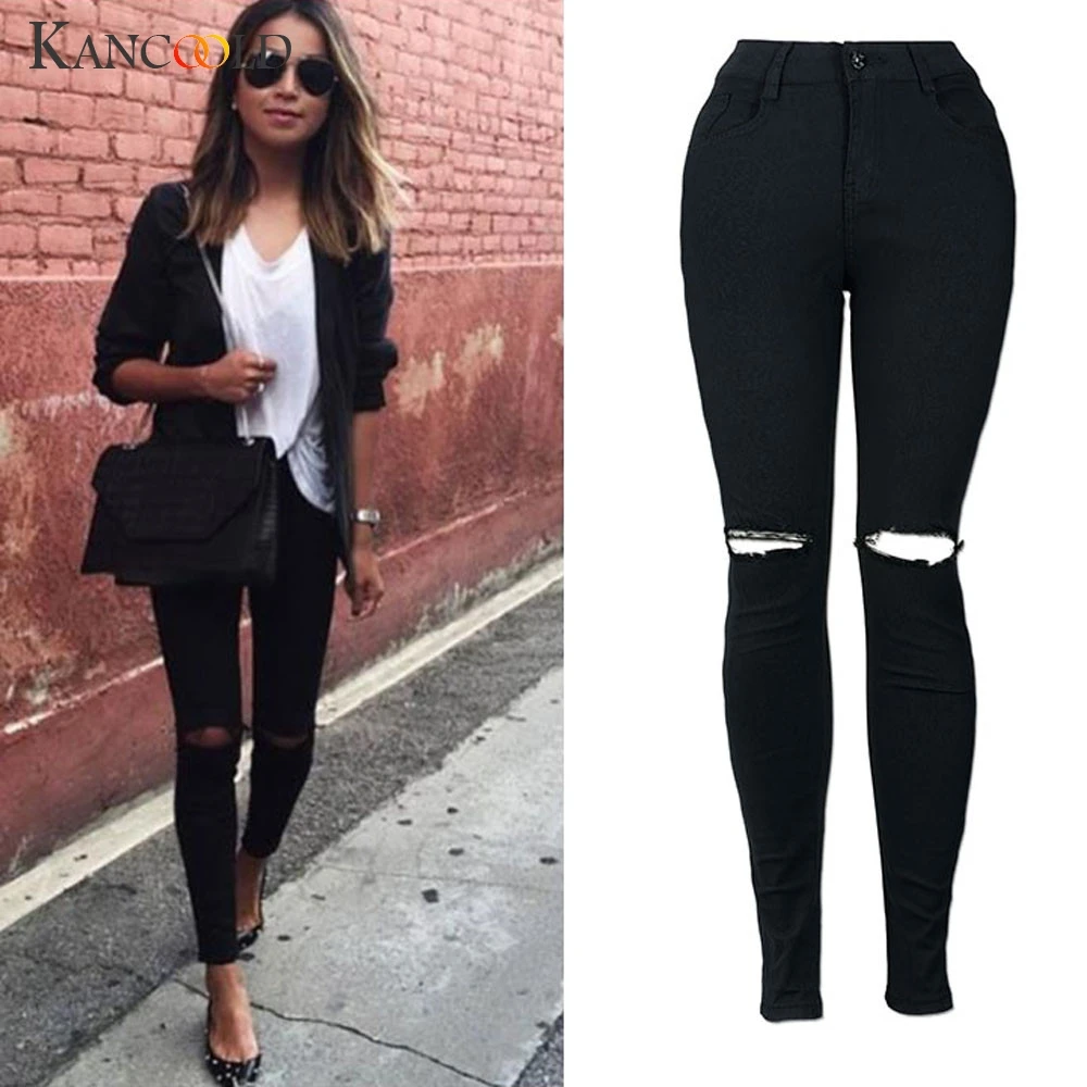KANCOOLD jeans Women Slim Pencil Trousers Jeans Cool Ripped Knee Cut Skinny Long Pants Zipper jeans woman 2018Oct23
KANCOOLD jeans Women Slim Pencil Trousers Jeans Cool Ripped Knee Cut Skinny Long Pants Zipper jeans woman 2018Oct23