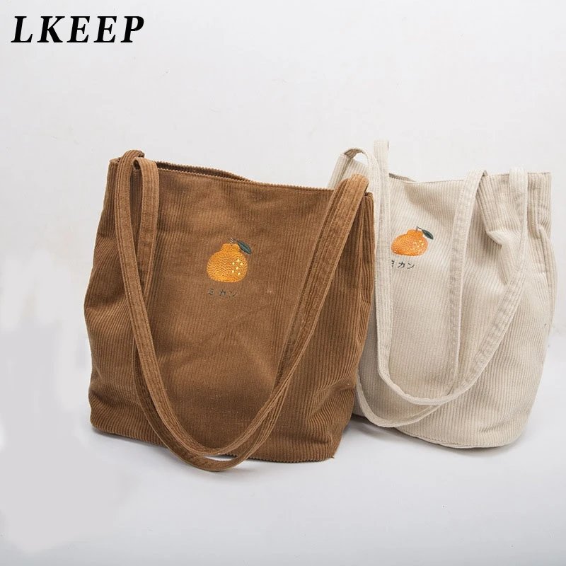 Korean Style Embroidered Corduroy Handbags Women Shopping Bag Cute Students School Bags Women Shoulder Bag
Korean Style Embroidered Corduroy Handbags Women Shopping Bag Cute Students School Bags Women Shoulder Bag