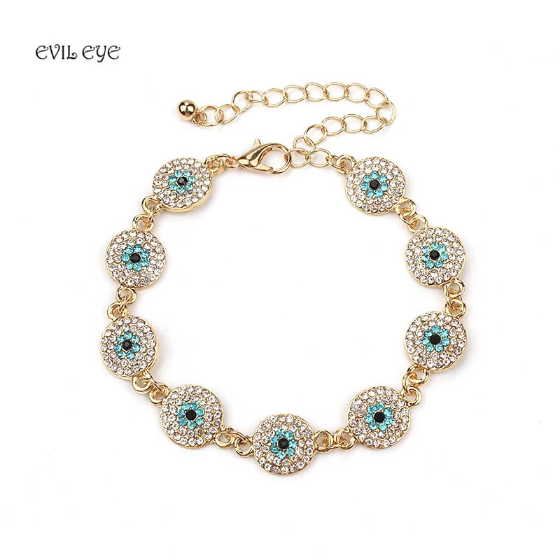 Fashion Evil Eye Charm Bracelet Women Gold/Silver Plated Bracelets for Women Jewelry Accessories
Fashion Evil Eye Charm Bracelet Women Gold/Silver Plated Bracelets for Women Jewelry Accessories