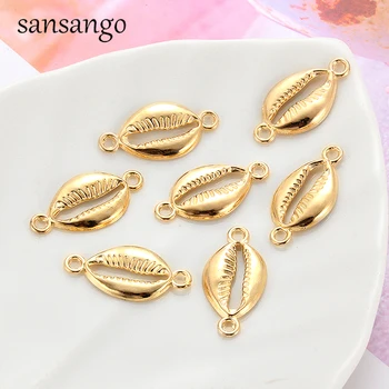 10pcs/lot Golden Shells Conch Alloy Connects Bracelet Charms Beads Golden Color For DIY Bohemia Jewelry Making Accessories
10pcs/lot Golden Shells Conch Alloy Connects Bracelet Charms Beads Golden Color For DIY Bohemia Jewelry Making Accessories