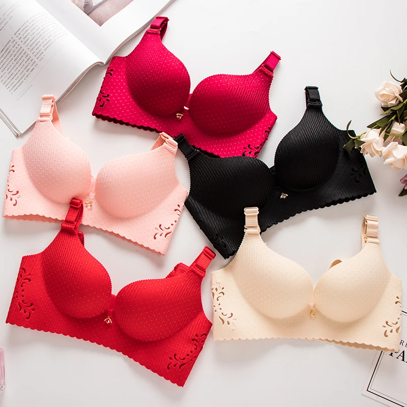 New push up lingerie explosion models one-piece hollow starry underwear comfortable and breathable gather no steel ring bra
New push up lingerie explosion models one-piece hollow starry underwear comfortable and breathable gather no steel ring bra