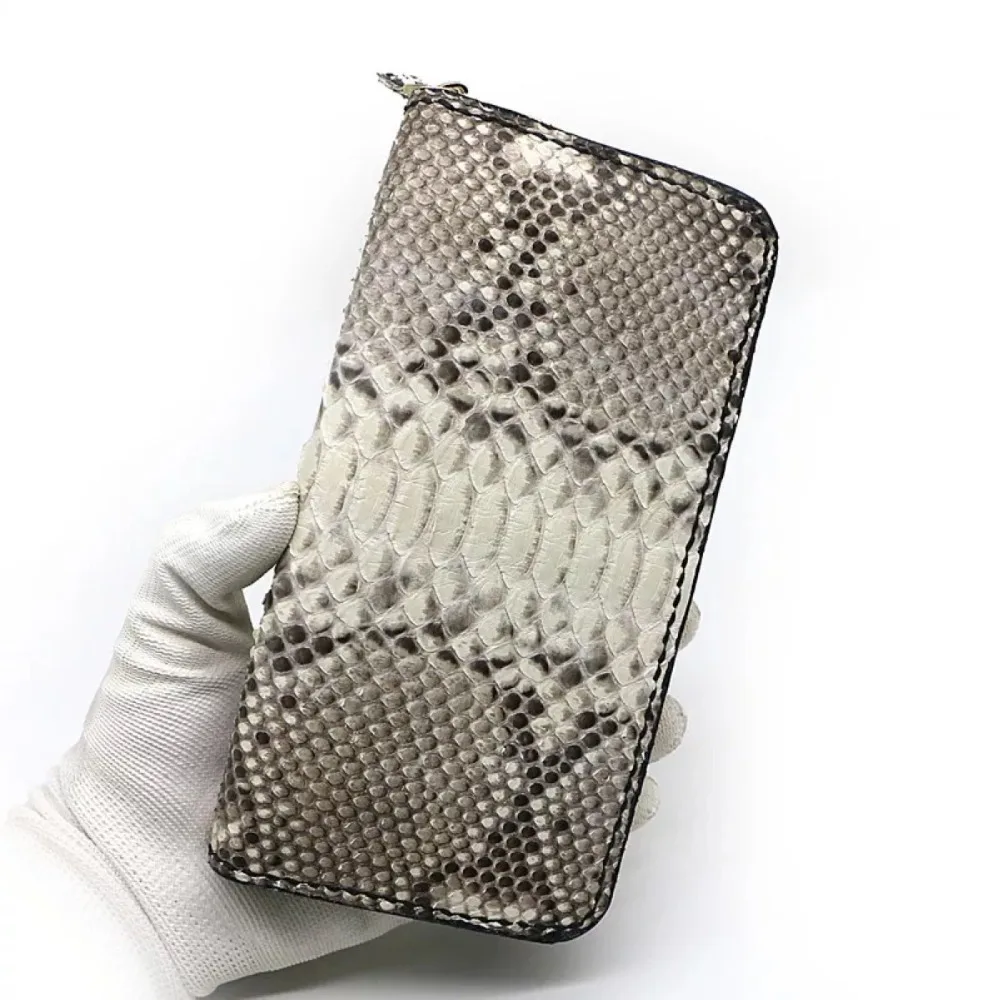 Unisex Style Genuine Python Skin Zipper Closure Men Women Clutch Purse Exotic Snake Leather Female Male Card Holders Long Wallet
Unisex Style Genuine Python Skin Zipper Closure Men Women Clutch Purse Exotic Snake Leather Female Male Card Holders Long Wallet
