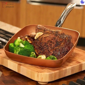 Non-stick Copper color Frying Pan with Ceramic Coating and Induction cooking Oven & Dishwasher safe 8 -10-12 inches glass lid
Non-stick Copper color Frying Pan with Ceramic Coating and Induction cooking Oven & Dishwasher safe 8 -10-12 inches glass lid