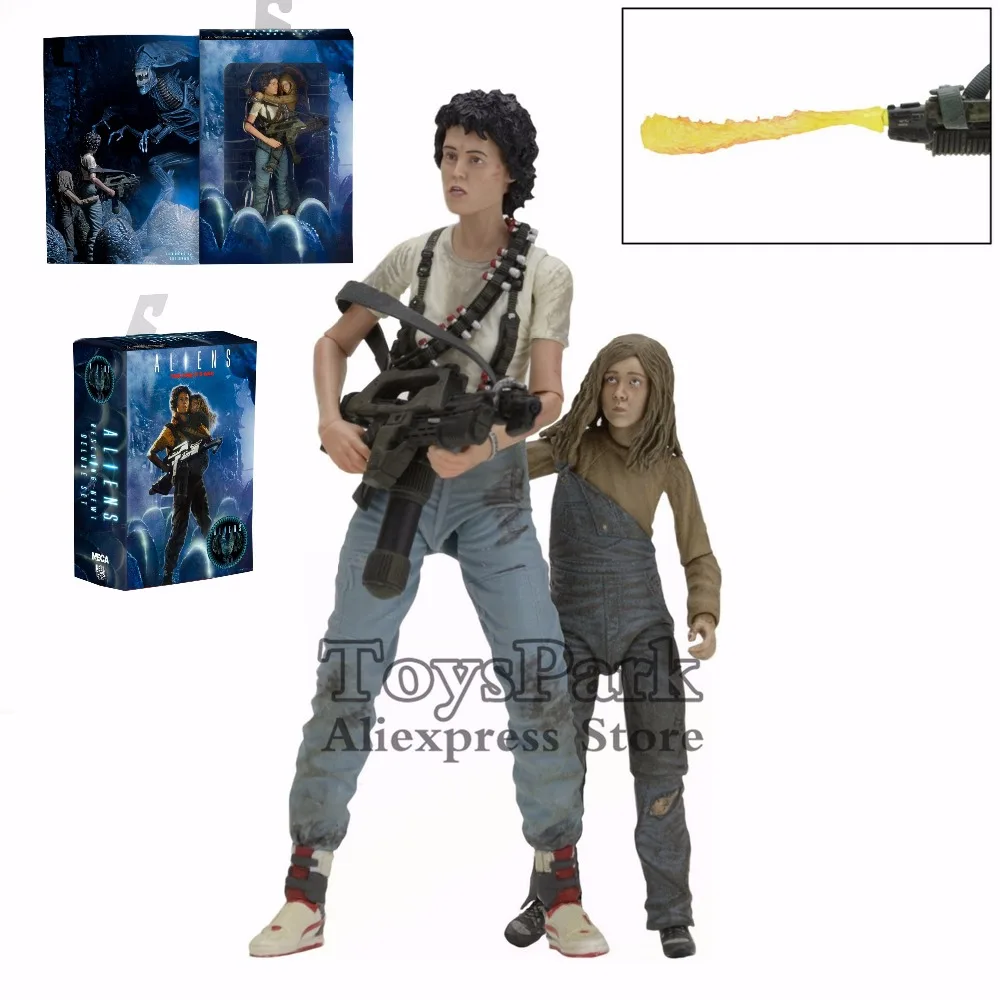 

ToysPark Aliens 30th Anniversary Ripley Rescuing Newt 7" Action Figure Deluxe 2 Pack Movie Classic Collectible 2016 NECA Alien