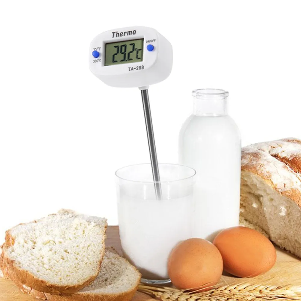 Rotatable Digital Food Thermometer Probe BBQ Meat Chocolate Oven Milk Water Oil Cooking Electronic Kitchen Thermometer
Rotatable Digital Food Thermometer Probe BBQ Meat Chocolate Oven Milk Water Oil Cooking Electronic Kitchen Thermometer