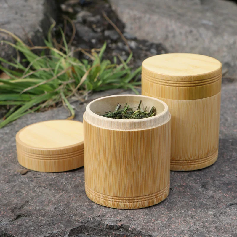 bamboo kitchen storage bottles container spices jar travel tea box cans for bulk products with lid Sealed column case Cans caddy
bamboo kitchen storage bottles container spices jar travel tea box cans for bulk products with lid Sealed column case Cans caddy