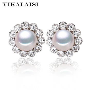 YIKALAISI 925 Sterling Silver jewelryNatural Freshwater Pearl Stud Earrings With 8mm pearl Jewelry For Women Angle Tears
YIKALAISI 925 Sterling Silver jewelryNatural Freshwater Pearl Stud Earrings With 8mm pearl Jewelry For Women Angle Tears