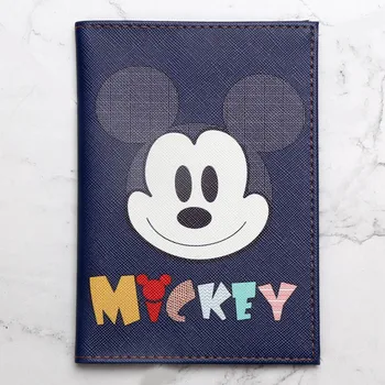 

Fashion Cute Mickey Animals Cartoon Passport Cover Men Women PU Leather Travel Passport Holder Case Card ID Holders 14.5cm*10cm