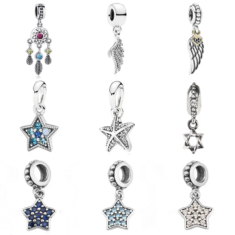 Tropical Starfish Bright Star Feather Dreamcatcher Pendant Charm Fit Pandora Bracelet 925 Sterling Silver Bead Charm Jewelry
Tropical Starfish Bright Star Feather Dreamcatcher Pendant Charm Fit Pandora Bracelet 925 Sterling Silver Bead Charm Jewelry