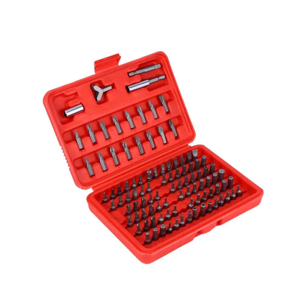 100 Pcs/sets Assorted Screwdriver Bit Set Tamperproof Security Bits Set Hand Tools Screw Driver Bits Drill with Box
100 Pcs/sets Assorted Screwdriver Bit Set Tamperproof Security Bits Set Hand Tools Screw Driver Bits Drill with Box