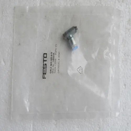 Free shipping 100% new high quality FESTO gas fitting GRLZ-M5-QS-4-D Order number 193154
Free shipping 100% new high quality FESTO gas fitting GRLZ-M5-QS-4-D Order number 193154