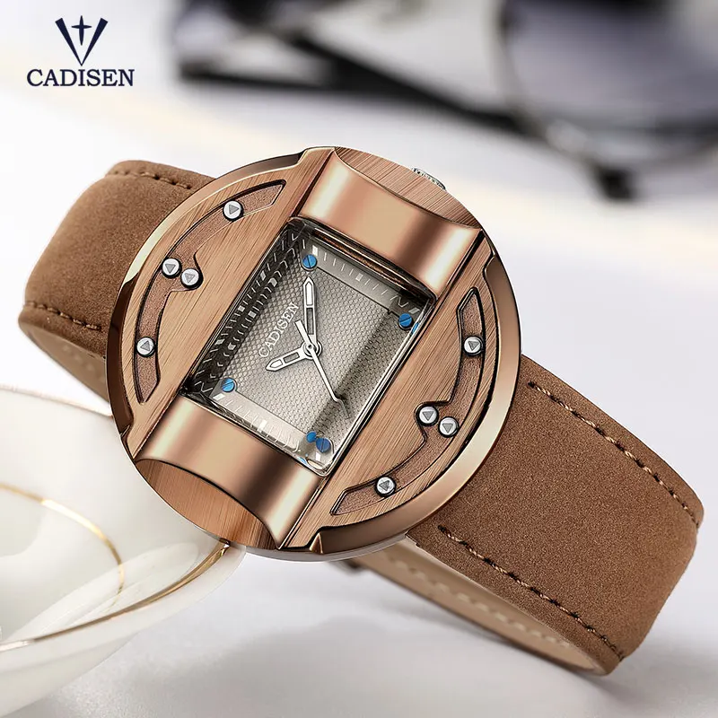 

Cadisen Men's Special Square Dial Quartz Wrist Watches Clock Man Analog Army Sports Simple Watch Relogios Masculino CL2027