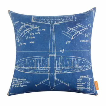 LINKWELL 18"x18" American Style Blue Airplane Patent Design Draft Drawings Aircraft Plane Burlap Pillow Cushion Cover Pillowcase
LINKWELL 18"x18" American Style Blue Airplane Patent Design Draft Drawings Aircraft Plane Burlap Pillow Cushion Cover Pillowcase
