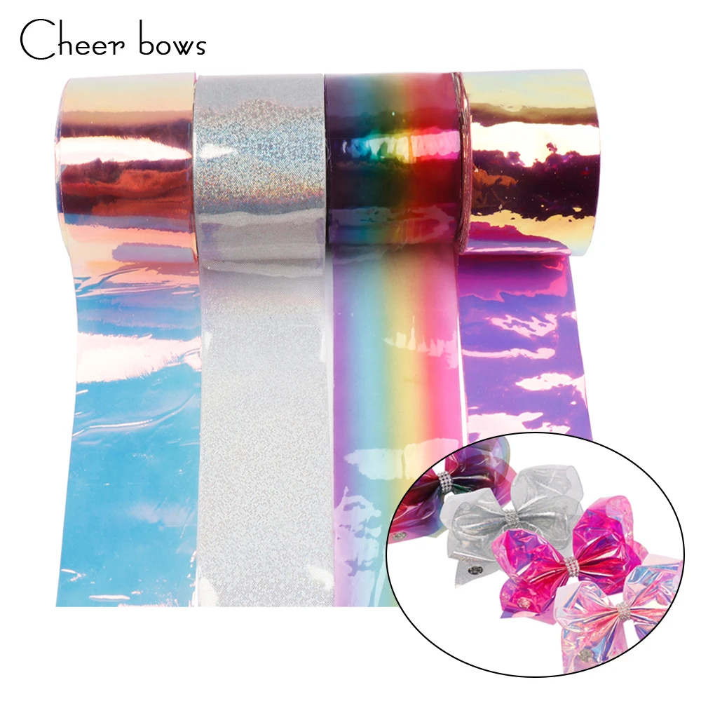 Cheer bow 75mm Synthetic Leather Ribbon Fashion Shiny Laser Transparent Ribbon DIY handmade Material Hair Bow Accessories 2yards
Cheer bow 75mm Synthetic Leather Ribbon Fashion Shiny Laser Transparent Ribbon DIY handmade Material Hair Bow Accessories 2yards