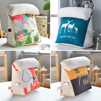 Sofa cushion pillow big triangle cushion head cushion soft bag cushion office waist cushion bed neck cushion pillow Cotton kd127 
Sofa cushion pillow big triangle cushion head cushion soft bag cushion office waist cushion bed neck cushion pillow Cotton kd127