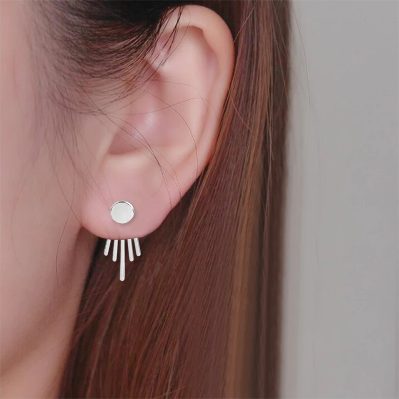 SMJEL 2017 New Fashion Simple Geometric Tassel Ear Jacket Earrings Round Stud Earrings Women Engagement Gift Party Brincos S159
SMJEL 2017 New Fashion Simple Geometric Tassel Ear Jacket Earrings Round Stud Earrings Women Engagement Gift Party Brincos S159