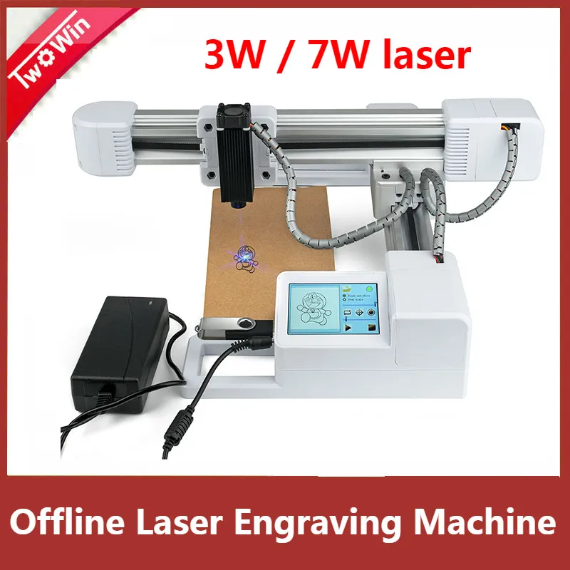 3W/7W USB Offline Laser Engraving Machine working area 15.5x17.5cm DIY Logo Marker Printer Big Power CNC Laser Carving Engraver
3W/7W USB Offline Laser Engraving Machine working area 15.5x17.5cm DIY Logo Marker Printer Big Power CNC Laser Carving Engraver