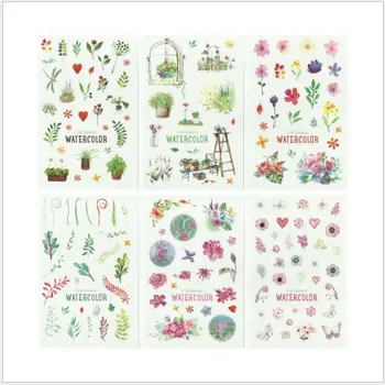 6 Pages/pack Watercolor floral Green plants leaves Decorative Stickers DIY Planner Diary Scrapbook Album Stickers gift for kids
6 Pages/pack Watercolor floral Green plants leaves Decorative Stickers DIY Planner Diary Scrapbook Album Stickers gift for kids