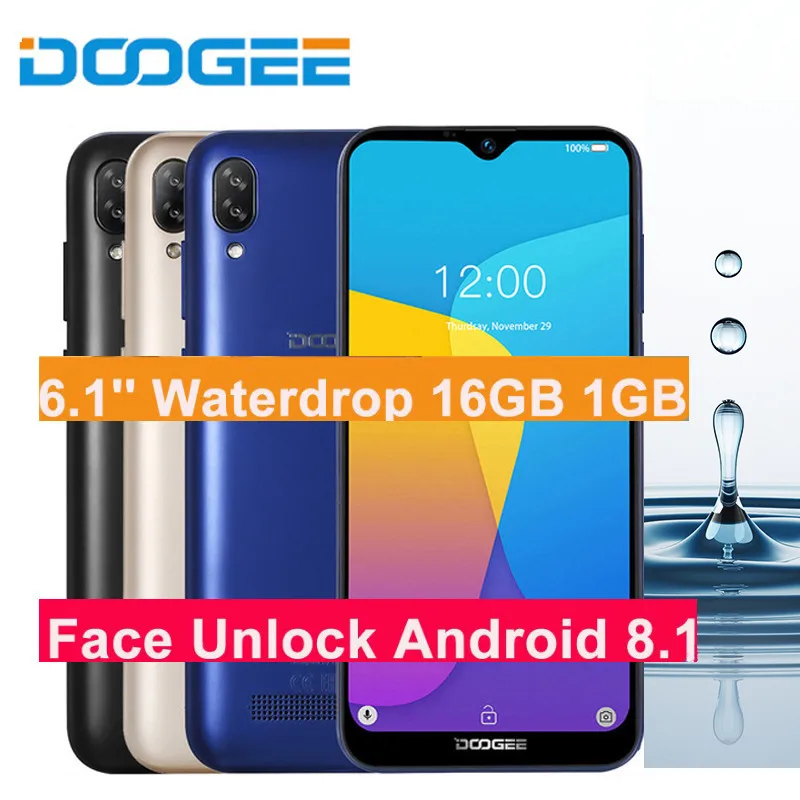 Doogee Y8C 16GB 1GB Android 8.1 Cell Phone Waterdrop Screen 6.1'' 19:9 Face Unlocked 3400mah 3G WCDMA Smartphone
Doogee Y8C 16GB 1GB Android 8.1 Cell Phone Waterdrop Screen 6.1'' 19:9 Face Unlocked 3400mah 3G WCDMA Smartphone