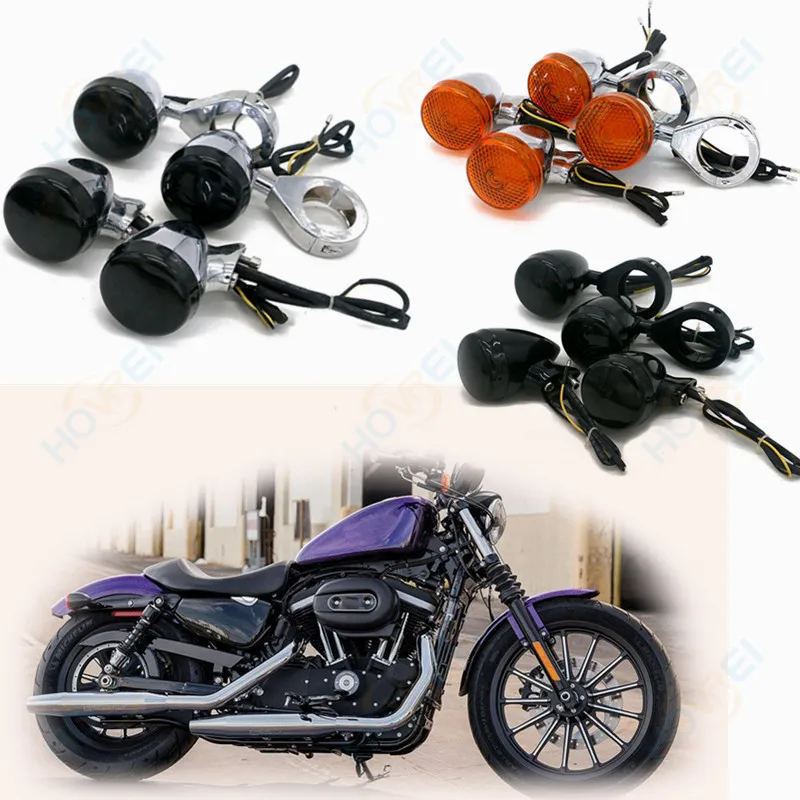 4pcs/set universal retro Motorcycle Bullet Front Rear LED Turn Signal Light 41mm Fork Clamps Mounts turn signal For Honda Harley
4pcs/set universal retro Motorcycle Bullet Front Rear LED Turn Signal Light 41mm Fork Clamps Mounts turn signal For Honda Harley