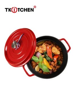 Ename Cast Iron Pots Non-stick Pan kitchen Cooking Soup Stock Pots Cookware Smokeless Uncoated Dutch Oven Induction Cooker stew
Ename Cast Iron Pots Non-stick Pan kitchen Cooking Soup Stock Pots Cookware Smokeless Uncoated Dutch Oven Induction Cooker stew