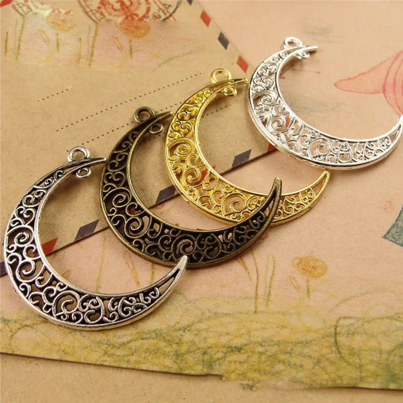 20pcs 40x33mm Hollow moon shape Metal Frame Pendant Gold Charm Bezel Setting UV Resin Epoxy Resin Charm Jewelry Findings
20pcs 40x33mm Hollow moon shape Metal Frame Pendant Gold Charm Bezel Setting UV Resin Epoxy Resin Charm Jewelry Findings