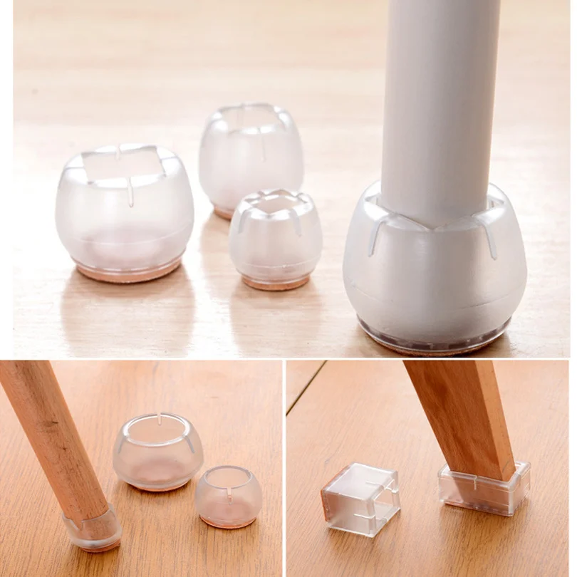 1 pcs Non-slip silicone table mats Thickened table and chair feet Transparent table foot protection mats Chair leg protectors
1 pcs Non-slip silicone table mats Thickened table and chair feet Transparent table foot protection mats Chair leg protectors