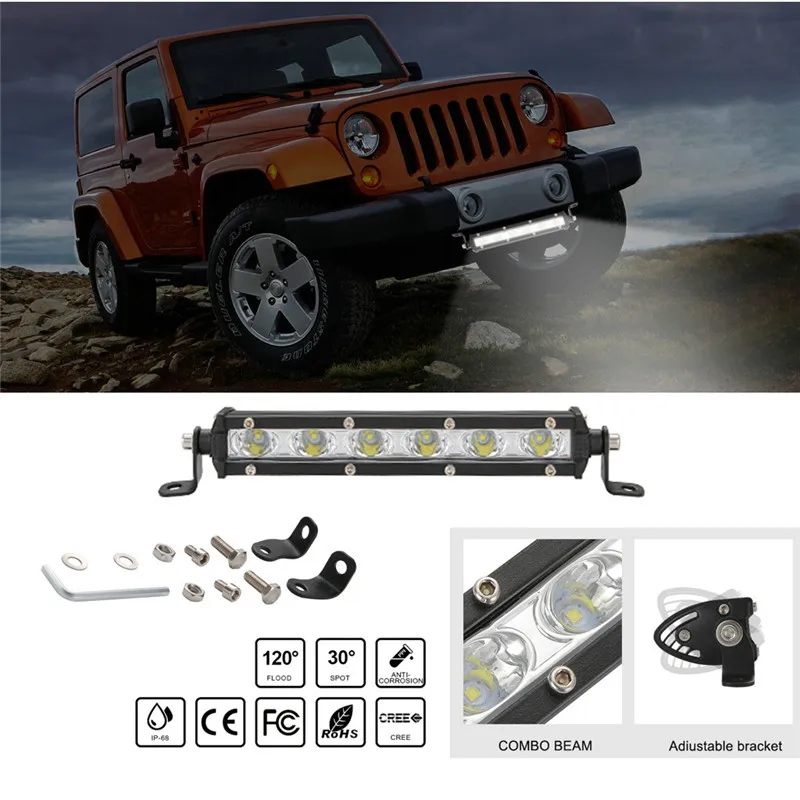 kongyide Car Light Single Row Slim LED Straight Light Bar 6LED/12LED/24LED 6000K 4x4 Boat Truck Spotlight dropship mar5
kongyide Car Light Single Row Slim LED Straight Light Bar 6LED/12LED/24LED 6000K 4x4 Boat Truck Spotlight dropship mar5