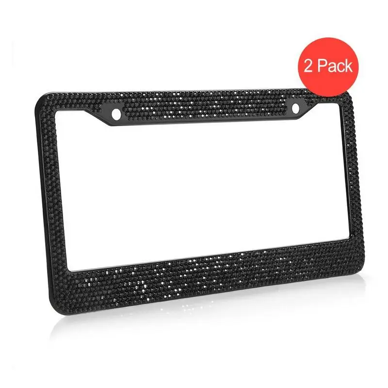 Crystal Rhinestone License Plate Frame+Screw Cap Covers Bling License Plate Frame 2 Pack for Car Truck 2 Holes Black Pink sliver
Crystal Rhinestone License Plate Frame+Screw Cap Covers Bling License Plate Frame 2 Pack for Car Truck 2 Holes Black Pink sliver