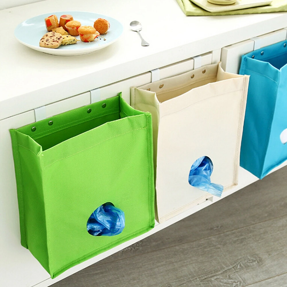 Hanging Cabinet Rubbish Trash Bag Storage Bags Cupboard Door Back Grocery Bag Organizer Container Hooks Kitchen Sundries Holder
Hanging Cabinet Rubbish Trash Bag Storage Bags Cupboard Door Back Grocery Bag Organizer Container Hooks Kitchen Sundries Holder