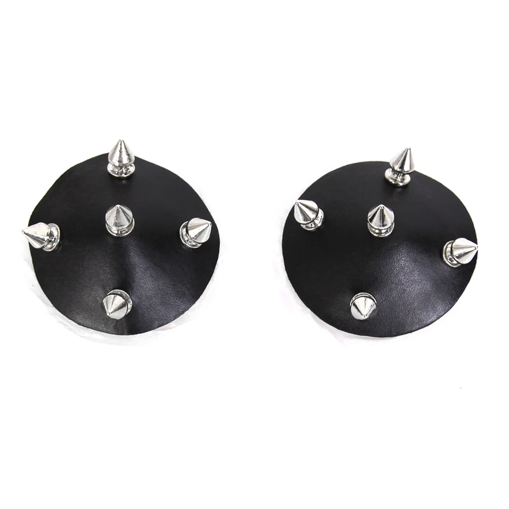 1 Pair of Punk Style Black Leather Nipple Covers Reusable Breast Pasties Petals
1 Pair of Punk Style Black Leather Nipple Covers Reusable Breast Pasties Petals